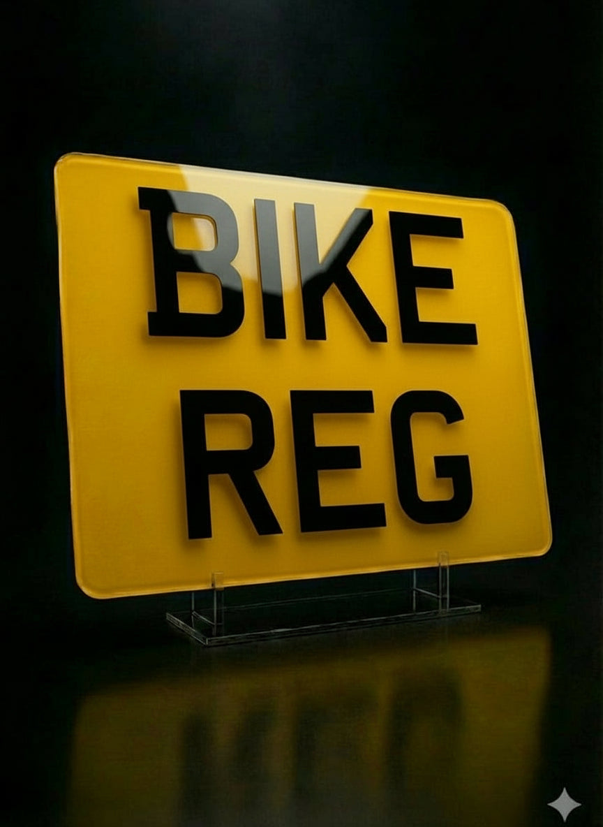 MOTORBIKE PLATE SHOW PLATE 9IN X 7IN