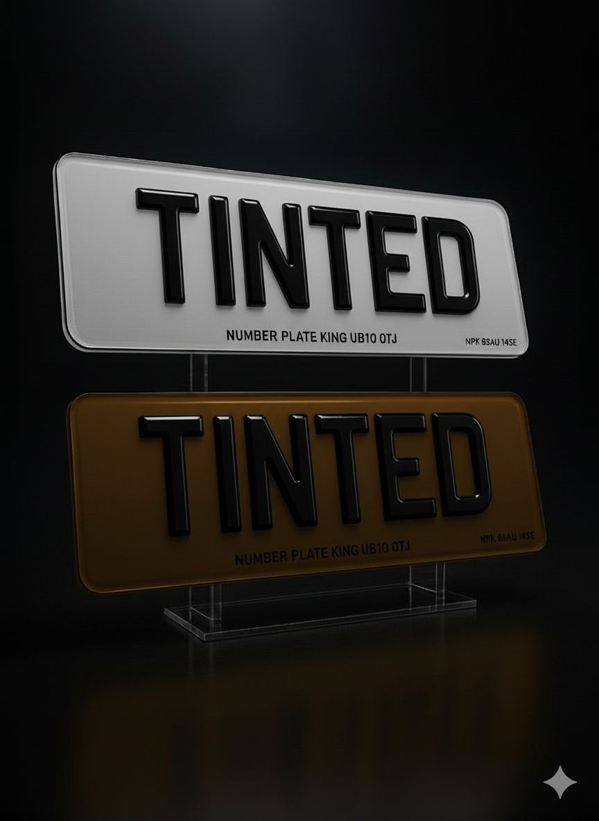 TINTED PLATES 520MM X 111MM (SHOW PLATES)