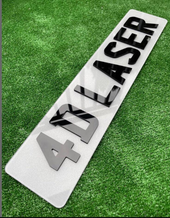 4D Number Plate